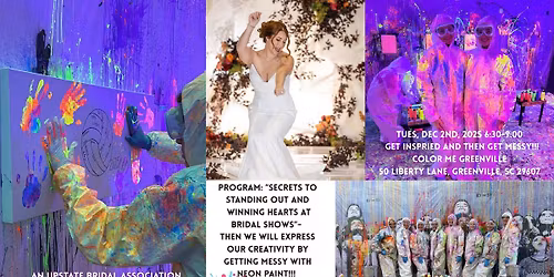 Attract, Engage, and Wow at Your Next Bridal Show UBA MEET UP at Color ME Greenville