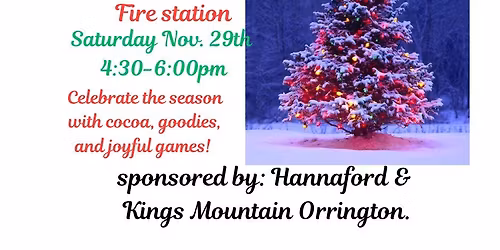 OHW presents Orrington's town tree lighting at the Fire Station