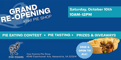 Kiwi Kuisine Pie Shop Grand Re-Opening