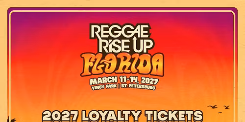 2027 Reggae Rise Up Florida - 4 Day Pass at Vinoy Park