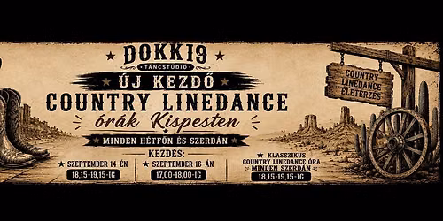 Dokk19 Country Linedance \u00f3r\u00e1k Kispesten