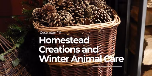 Homesteading Workshop 4 | Winter Homestead Creations & Animal Care