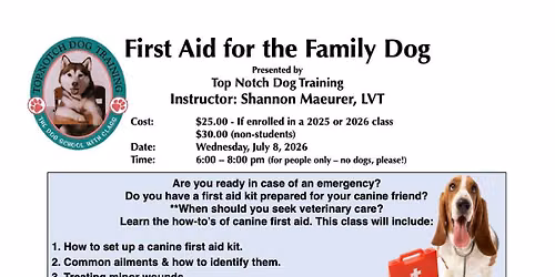 First Aid for the Family Dog
