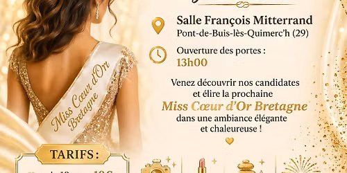 Election Miss coeur d'or Bretagne