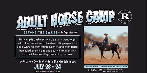 Adult Horse Camp | Hosted by Paige Reynolds