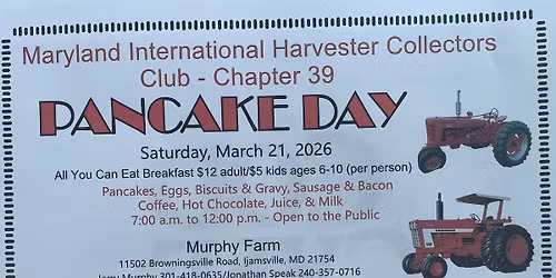 MDIHCC Pancake Day (All You Can Eat Breakfast) 
