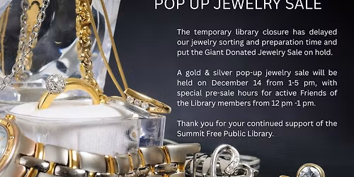 Gold & Silver Pop Up Jewelry Sale