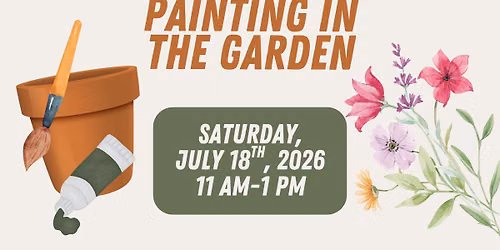 Painting in the Garden at Whispering Pines