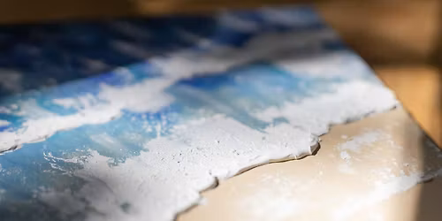 Ocean & Heaven - Malerei mit Texturpaste in Berlin