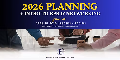 2026 Planning + Intro to RPR & Networking