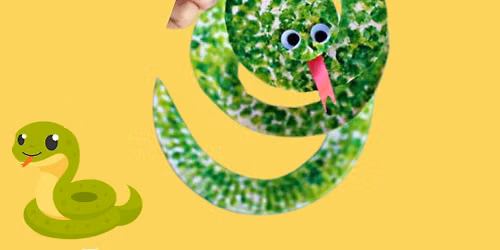 Paper Plate Snake Craft \ud83d\udc0d