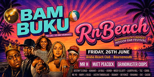 RnB Indoor Beach Festival - BamBuKu @Aruba 26.06.26