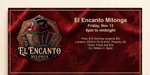 El Encanto Milonga - November Tango-Giving Edition!!!