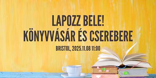 \ud83d\udcda Lapozz bele! \u2013 K\u00f6z\u00f6ss\u00e9gi k\u00f6nyvv\u00e1s\u00e1r & cserebere