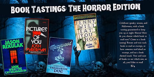 Book Tastings: The Horror Edition