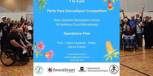 Free 2026 Perth Para DanceSport Competition