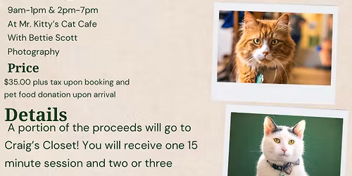 Craig\u2019s Closet Holiday Pet Photoshoot Fundraiser