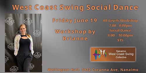 West Coast Swing Social Dance, All-Levels Workshop by Brianne