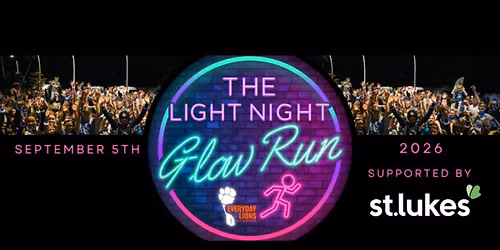 Hobart Light Night Glow Run & Walk supported by St Lukes