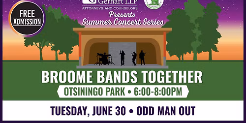 Broome Bands Together Free Summer Concert Series: Odd Man Out