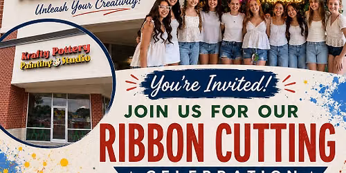Krafty Pottery Grand Opening & Ribbon Cutting