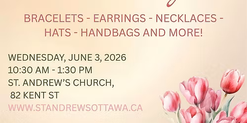 Accessories and Book Sale at St. Andrew's, Ottawa