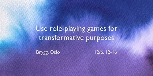 Use role-playing games for transformative purposes