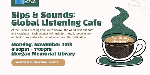 Sips & Sounds: Global Listening Caf\u00e9: Caribbean Calypso & Reggae