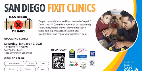 SD Fixit Clinic at San Ysidro Library