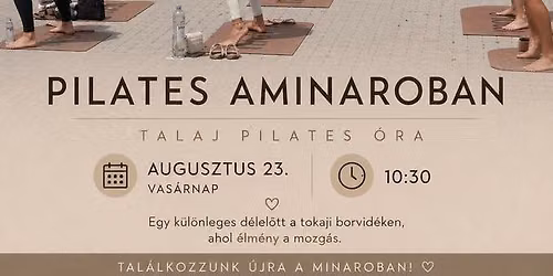 Pilates a Minaroban \u2013 A ny\u00e1r folytat\u00f3dik! \u2600\ufe0f