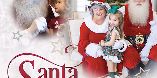 Santa and Mrs. Claus visit the Hotel Jacaranda