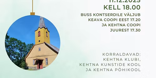 J\u00f5ulukontsert Kehtna Peetri kirikus