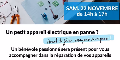Caf\u00e9 Bricol' - Petits appareils \u00e9lectriques