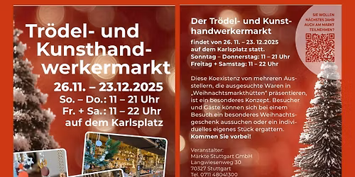 Weihnachts-Tr\u00f6del-Kunsthandwerkermarkt