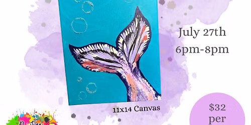 Mermaid Tails- Fluid Art 