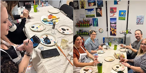 Calgary\u2019s Paint & Sip Experience at Raw Canvas: Wine Glass Edition
