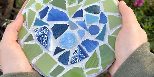 Mosaic Heart Garden Stone Workshop