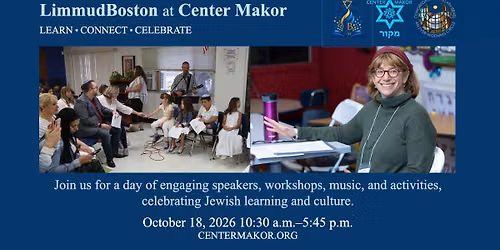 LimmudBoston at Center Makor Fall Event