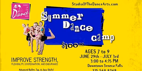 AGES 7 TO 9 SUMMER DANCE CAMP
