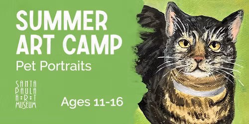 2026 Summer Art Camp: Pet Portraits (Ages 11-16)