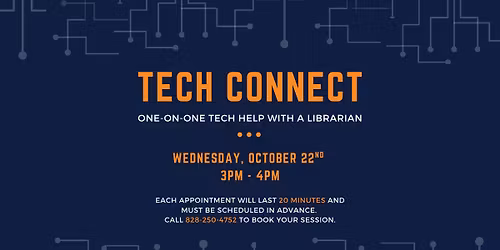 Tech Connect: One-on-One Tech Help with a Librarian