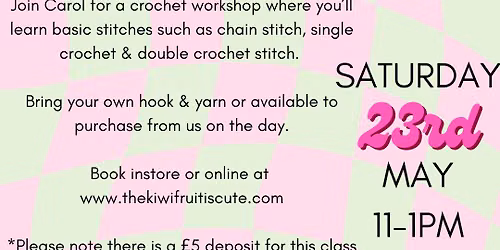 Free Basic Crochet Workshop
