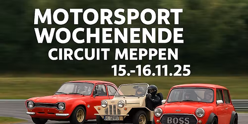 15.-16.11.25 Motorsport & Trackday Wochenende Circuit Meppen