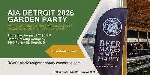 AIA Detroit 2026 Garden Party