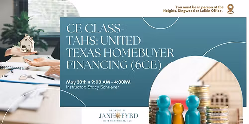 CE Class - TAHS: United Texas Homebuyer Financing