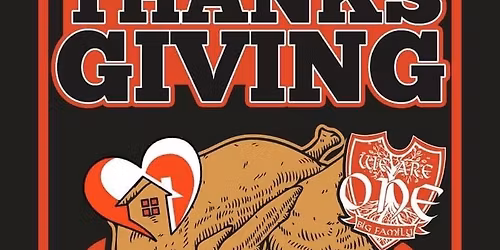 WE ARE ONE BIG FAMILY THANKSGIVING DAY DINNER