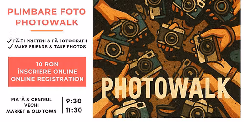 \ud83d\udcf8 \u00cent\u00e2lniri \u00eentre prieteni & plimbare pentru fotografii \/ Make friends & Photowalk Meetup