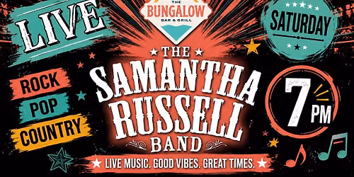 The Samantha Russell Band at The Bungalow Bar & Grill, Boynton Bch