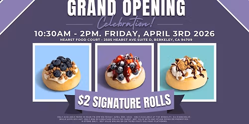 $2 Cinnamon Rolls - Cinnaholic Berkeley Grand Opening Celebration