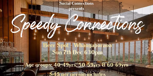 Speed Dating at The Beer Spot Whangaparaoa!